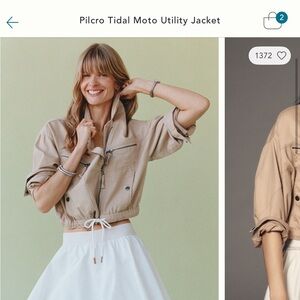 Nwt- pilcro tidal moto Jacket never worn